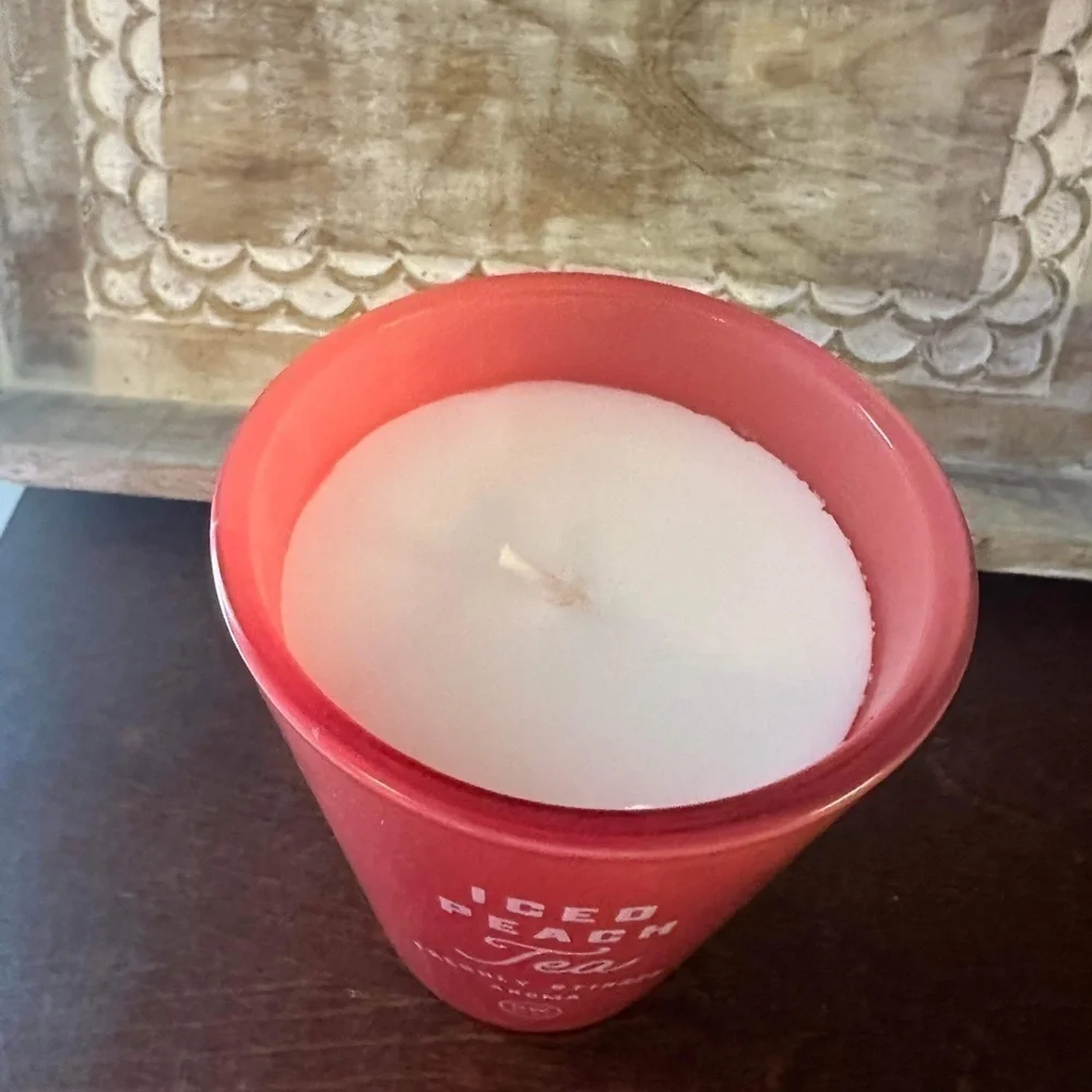 NEW DW HOME ICED PEACH TEA FRESHLY STIRRED AROMA CANDLE